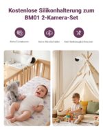 Comfyer BM01 Babyphone mit 2 Kameras, 7" HD Display – Ohne WLAN, 300M Reichweite – Bild 9