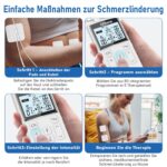 GHTENS 5-in-1 TENS/EMS Gerät mit 80 Programmen – Elektrische Nervenstimulation für Schmerzlinderung – Bild 9