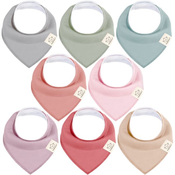8er-Pack KeaBabies Bandana Lätzchen – Bio-Baumwolle Sabberlätzchen für Neugeborene bis 36 Monate