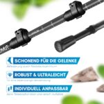 NORDMUT Teleskop-Wanderstöcke aus Aluminium – Leichte Nordic-Walking-Stöcke für Damen & Herren – Bild 9