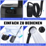 Spopal Campingdusche 6000mAh mit Pumpe & Temperaturanzeige – Tragbare Dusche für Outdoor – Bild 5