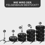 bonsport Felgenbaum XL – Reifenständer fahrbar für Reifen bis 295mm, belastbar bis 150kg – Bild 7