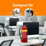 Smartwares Schaumfeuerlöscher 6L – Brandklassen A/B mit Wandhalterung – Bild 4