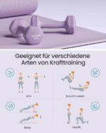 SONGMICS Kurzhantel Set 12 kg mit Hantelständer – Hexagon Gusseisen für Heimtraining – Bild 5
