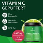Vitabay Vitamin C 1000 mg Time-Released – 500 vegane Tabletten mit Citrus-Bioflavonoiden – Bild 3