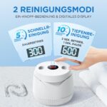 KLiHD Ultraschallreiniger 45000Hz mit UV-Licht – 200ml Zahnersatz & Schmuck Reiniger – Bild 5