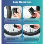 Peakspeak AS260PRO Elektrische Fahrradpumpe – 120PSI Mini Luftpumpe mit Digitalmanometer – Bild 6