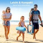 WolfWise Strandmuschel UPF 50+ mit 3 Belüftungsfenstern – UV-Schutz Strandzeit für 3 Personen – Bild 7