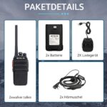 Retevis RT24 PMR446 Walkie Talkie – Lizenzfreies Funkgerät mit 16 Kanälen für Reichweite & Freisprechbetrieb – Bild 7