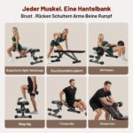 YOLEO Klappbare Hantelbank ENISO-zertifiziert – 375 kg Tragfähigkeit, 84 Positionen – Bild 9