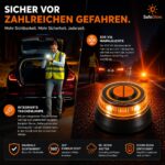 Safeglow® V16 Warnleuchte mit LED-Blitzlicht – EU-zugelassenes Notlicht für Auto & Motorrad – Bild 6