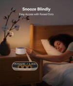 Dreamegg D1 Nova White Noise Machine – Weiss Rauschen Gerät mit Wecker & Nachtlicht für Erwachsene & Kinder – Bild 6