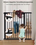 COMOMY Türschutzgitter 91,5cm Extra Hoch – Treppenschutzgitter ohne Bohren für Baby, Kinder & Haustiere – Bild 6