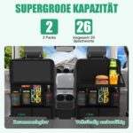 Plzpik Auto Organizer mit Klapptisch & 12 Taschen – Rücksitzschutz für Kinder (2er Set) – Bild 2