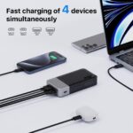 JUOVI 65W Powerbank 20000mAh – Laptop & Handy Schnellladegerät mit 4 Anschlüssen – Bild 6
