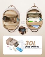 LOVEVOOK Wickelrucksack Gross mit Wickelauflage – Windeltasche für Eltern & Kinderwagen – Bild 4