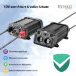 Technaxx TE16 KFZ Wechselrichter 12V/230V 1200W – TÜV-zertifizierter Inverter für Wohnmobil & Auto – Bild 5
