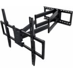 BONTEC TV Wandhalterung 60–110 Zoll – Doppelarm-Halterung bis 125 kg mit 1016 mm Auszug