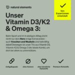 Vitamin D3 + K2 + Omega 3 Kapseln – Premium K2VITAL & Golden Omega für Knochen & Herzgesundheit – Bild 3