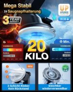 VANMASS 2026 Handyhalterung Auto – 4in1 Universalhalter mit Saugnapf & Lüftungshaken – Bild 4