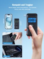 UWAKL Alkoholtester mit Halbleitersensor – Professionelles Promillemessgerät mit LCD-Display – Bild 5