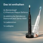 Philips Sonicare DiamondClean 9000 Doppelpack – Schallzahnbürste mit App & Drucksensor – Bild 9