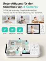 GHB Babyphone mit Kamera – 3,2 Zoll LCD, Nachtsicht & Temperatursensor für sichere Überwachung – Bild 8