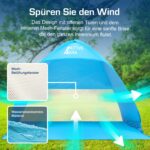 Active Era Pop-Up Strandmuschel UPF 50+ – UV-Schutz Strandzelt für 2–3 Personen – Bild 6
