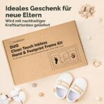 KeaBabies Handabdruck & Fussabdruck Set – Tintenlos, Sicher & Elegant für Neugeborene – Bild 9