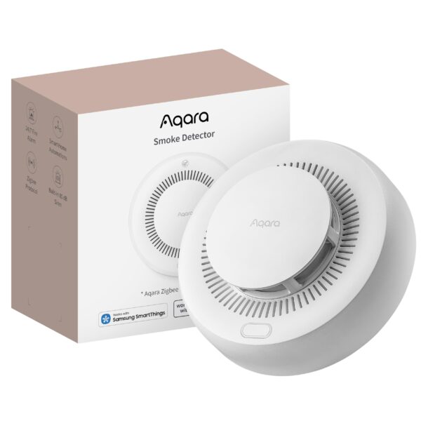 Aqara Rauchmelder mit 85dB-Sirene – Intelligenter Brandmelder für HomeKit & Alexa