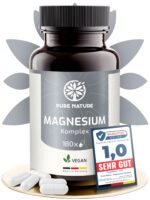 Magnesium Komplex 400 mg – 7in1 Formel mit Bisglycinat & Citrat – 180 Kapseln