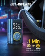 Fanttik X9 Pro Tragbare Elektropumpe – 10,3 BAR Kompressor für Fahrrad, Auto & Motorrad – Bild 2