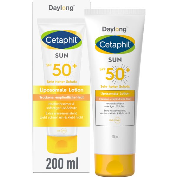Cetaphil Sun SPF 50+ Liposomale Sonnenlotion 200ml – Dermatologischer Sonnenschutz für empfindliche Haut