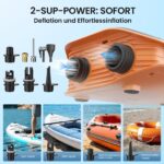 TowerTop SUP Pumpe 10500mAh – 50 PSI Elektropumpe mit Akku für SUP & Auto – Bild 7