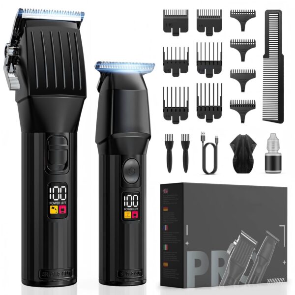 Solati Haarschneidemaschine & Bartschneider Set – Profi-Trimmer mit T-Blade & 300 Min. Laufzeit