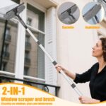Staubwedel Teleskop bis 6m mit Mikrofaser-Köpfen – Reinigungsset für Decken & Fenster – Bild 5