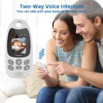 TakTark Babyphone mit Kamera 2" – Digitales Babyfon mit VOX, Nachtsicht & Gegensprechfunktion – Bild 3