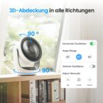 SwitchBot USB Tischventilator – Leiser Akku-Umluftventilator mit Sprachsteuerung – Bild 8