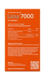 Licur 7000 – Mizellares Curcumin mit 185x Bioverfügbarkeit & Vitamin D3 – 60 Kapseln – Bild 2