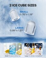 Silonn Mini Eiswürfelmaschine – 12 kg/Tag, Tragbar & Selbstreinigend – Bild 9