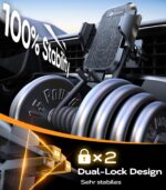VICSEED KFZ Handyhalterung mit 20kg Saugnapf & Lüftungsclip – 360° drehbar für iPhone & Samsung – Bild 5