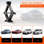 IMAYCC Scherenwagenheber 2.5T – Universales Auto-Notfallset mit Radmutternschlüssel – Bild 7