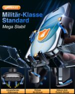 VANMASS 2026 Handyhalterung Auto Lüftung – 360° drehbar mit Militär-Standard für iPhone & Samsung – Bild 8
