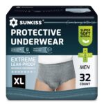 SUNKISS Inkontinenz Pants Herren Grösse XL – Tagsüber Einweg Windelhosen mit Maximaler Saugfähigkeit