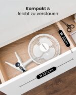 Pro Breeze Mini Clip Ventilator 20 cm – Leise Kühlung mit 360° Rotation für Schreibtisch & Schlafzimmer – Bild 7