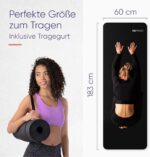 KG PHYSIO Yogamatte 8mm – rutschfest & gelenkschonend mit Tragegurt (183x60cm) – Bild 7