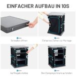 TIMBER RIDGE Faltbarer Campingschrank 60×50×80 cm – Tragbare Campingküche mit Tragetasche – Bild 6