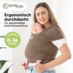 KeaBabies Babytrage ab Geburt – Ergonomisches Tragetuch für Neugeborene & Kleinkinder – Bild 2