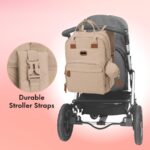 Dikaslon Wickelrucksack 42x20x30 cm mit Wickelauflage – Multifunktional für Eltern – Bild 4