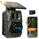 MAXDONE Wildkamera 4K 64MP mit Solar & WLAN – Nachtsicht Bewegungsmelder für Wildlife Monitoring